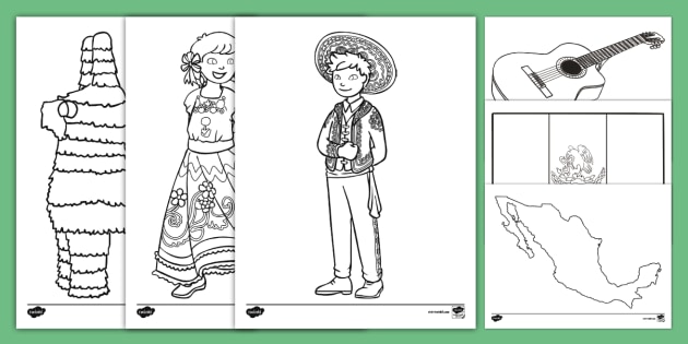 Cin de mayo loring sheets teacher made