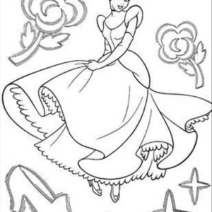 Cinderella coloring pages printable for free download