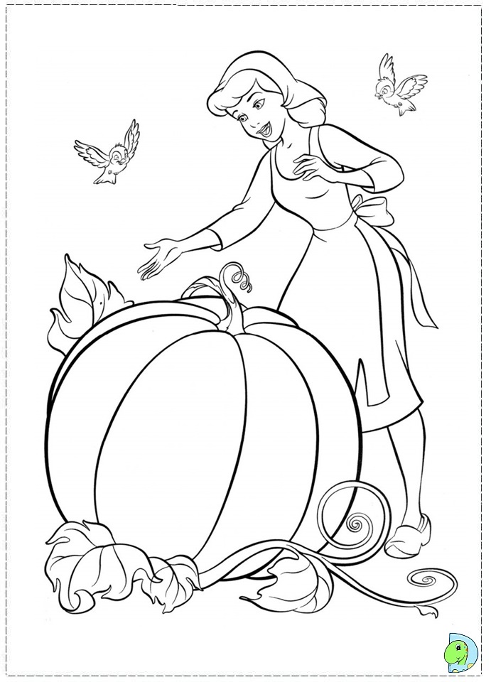 Cinderella coloring page