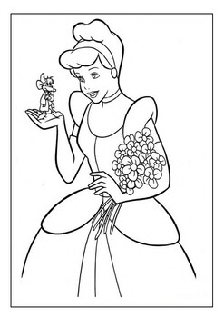 Printable cinderella coloring pages fairy tale coloring sheets for kids pdf