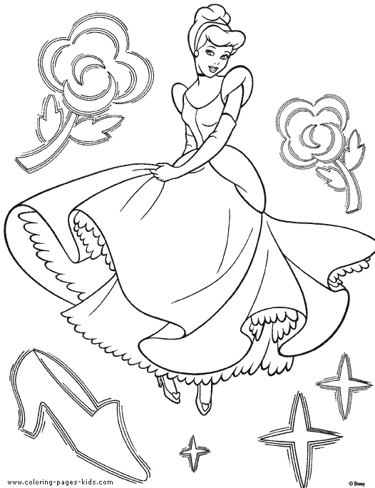 Cinderella coloring pages