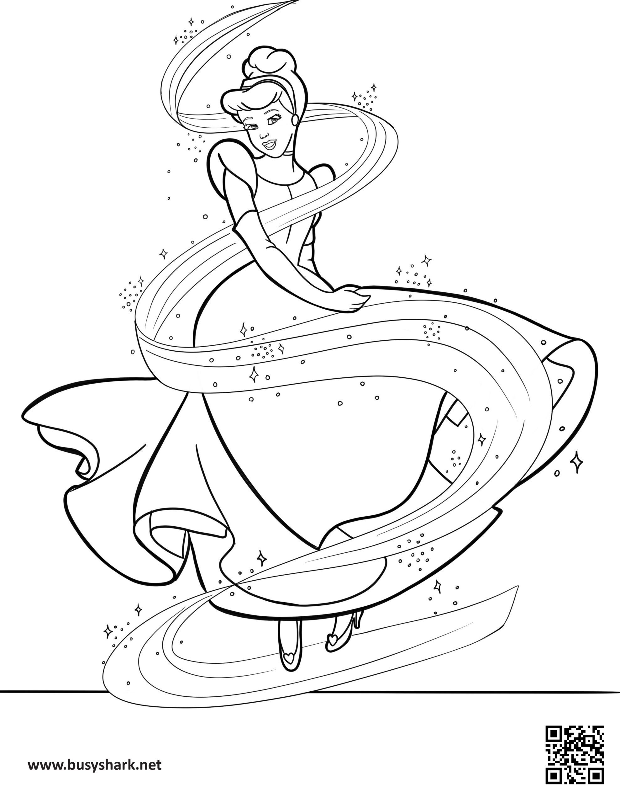 Cinderella coloring page
