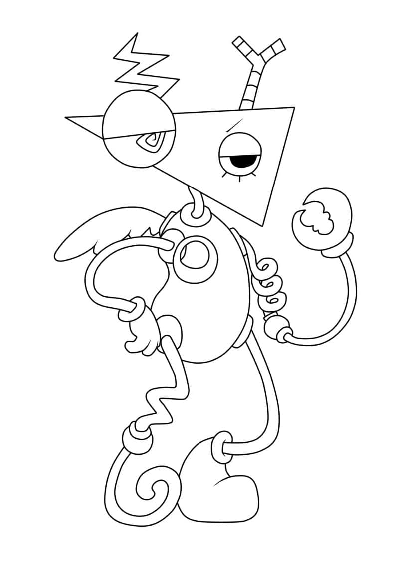 Zooble from the amazing digital circus coloring page