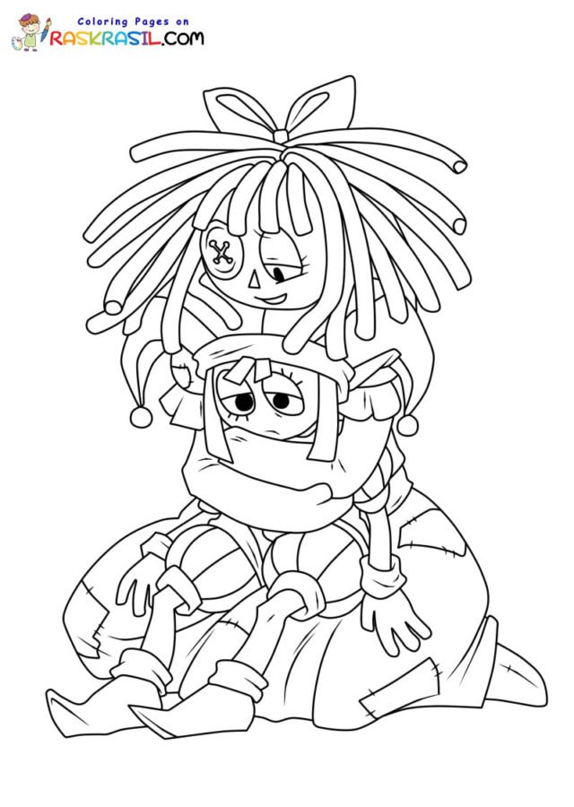 The amazing digital circus coloring pages printable for free download