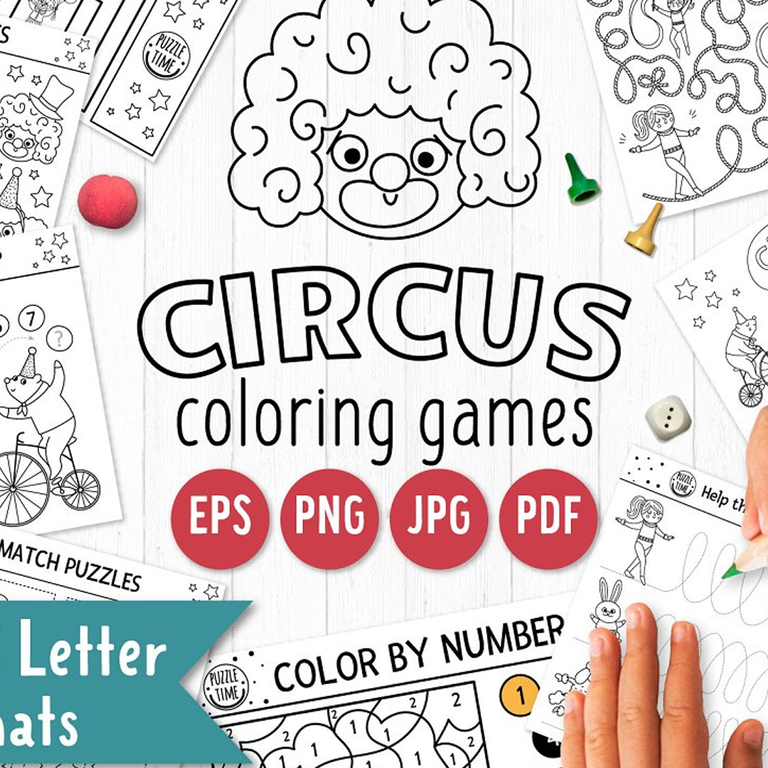 Circus coloring games â