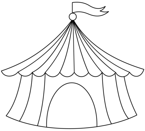 Circus tent coloring page free printable coloring pages