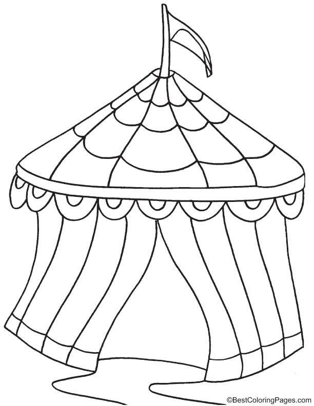 Circus tent coloring page download free circus tent coloring page for kids best coloring pages