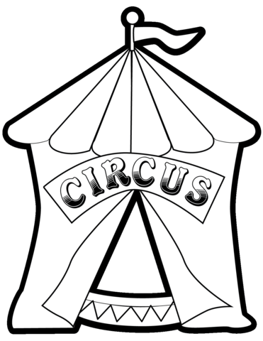 Circus tent coloring page free printable coloring pages