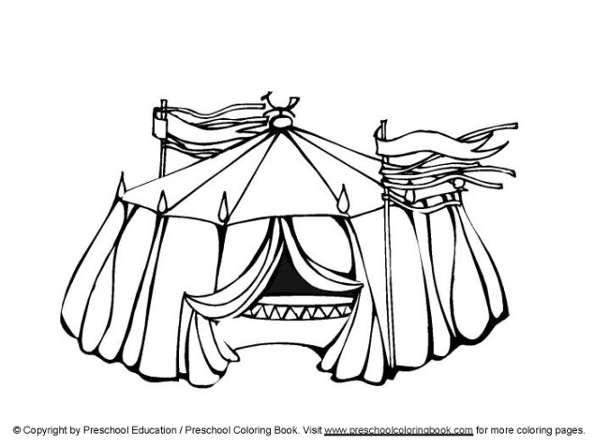 Www circus coloring page