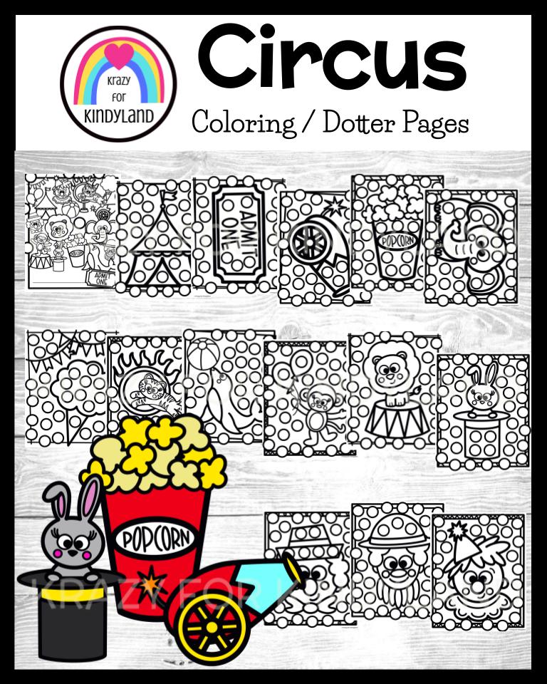 Circus dauber printable