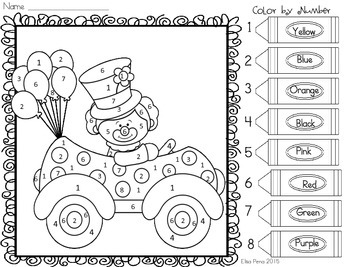 Color by number number identification