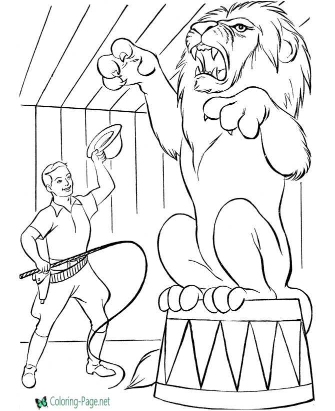 Circus coloring pages