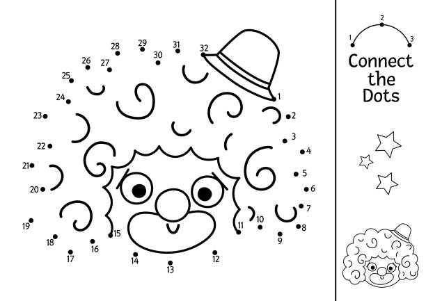 Circus coloring book stock illustrations royalty