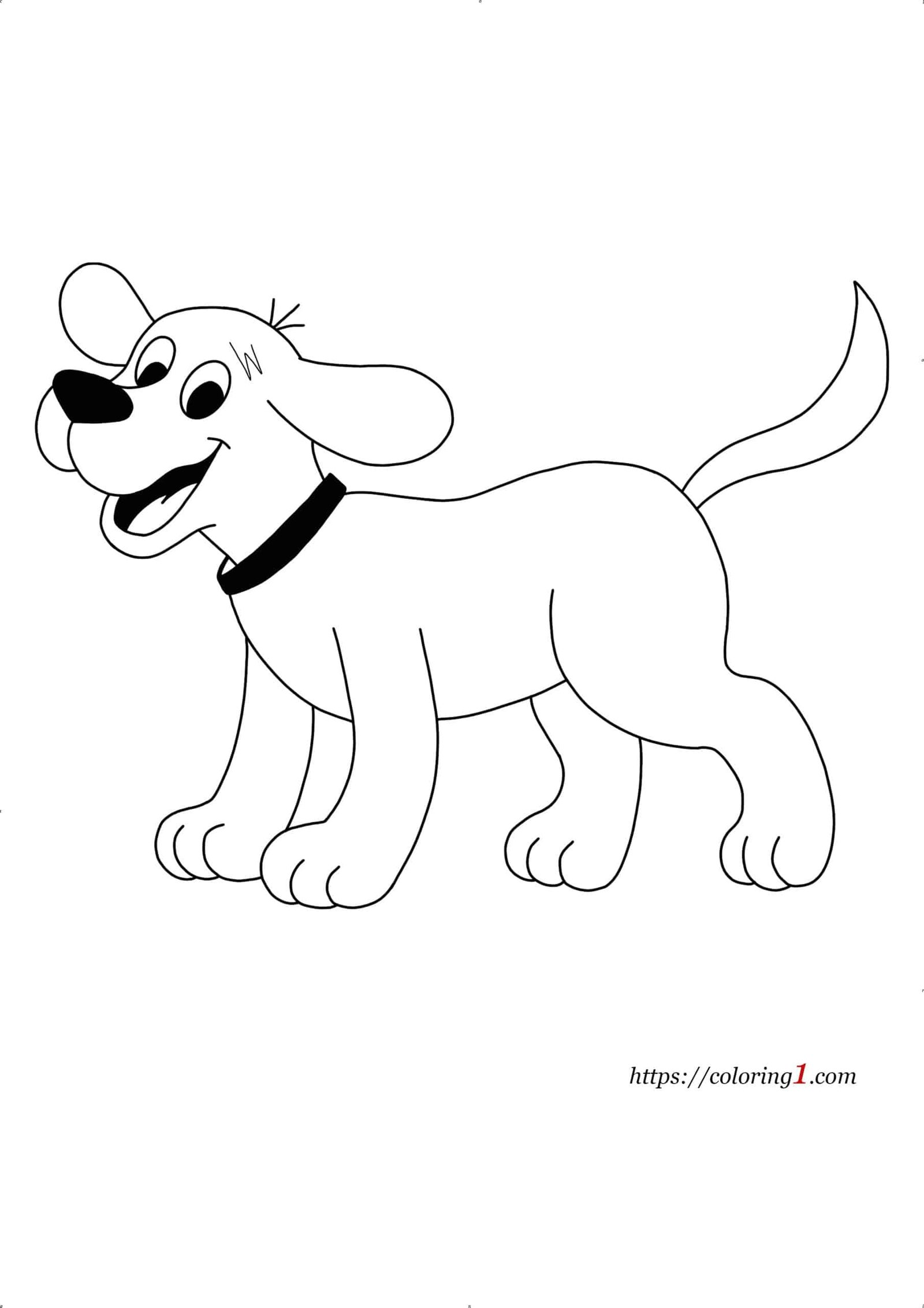Clifford the big red dog coloring pages