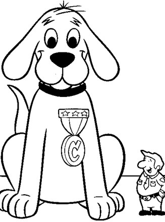 Clifford coloring page