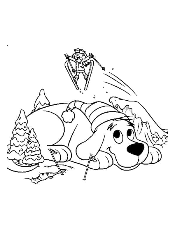 Clifford image coloring page