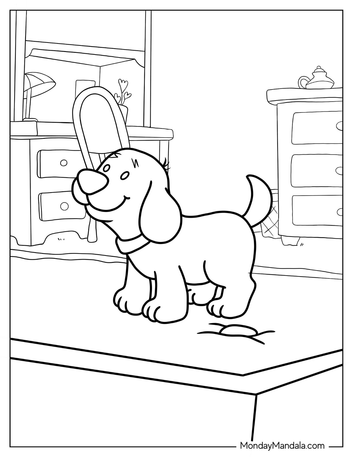 Clifford coloring pages free pdf printables
