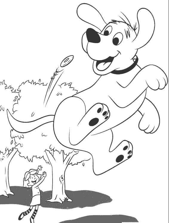 Printable coloring pages clifford coloring page
