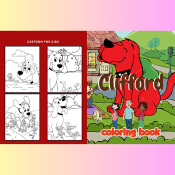 Clifford coloring pages for students preschool pre