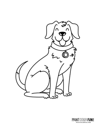 Dog coloring pages clipart pawsome activities for your little artist at