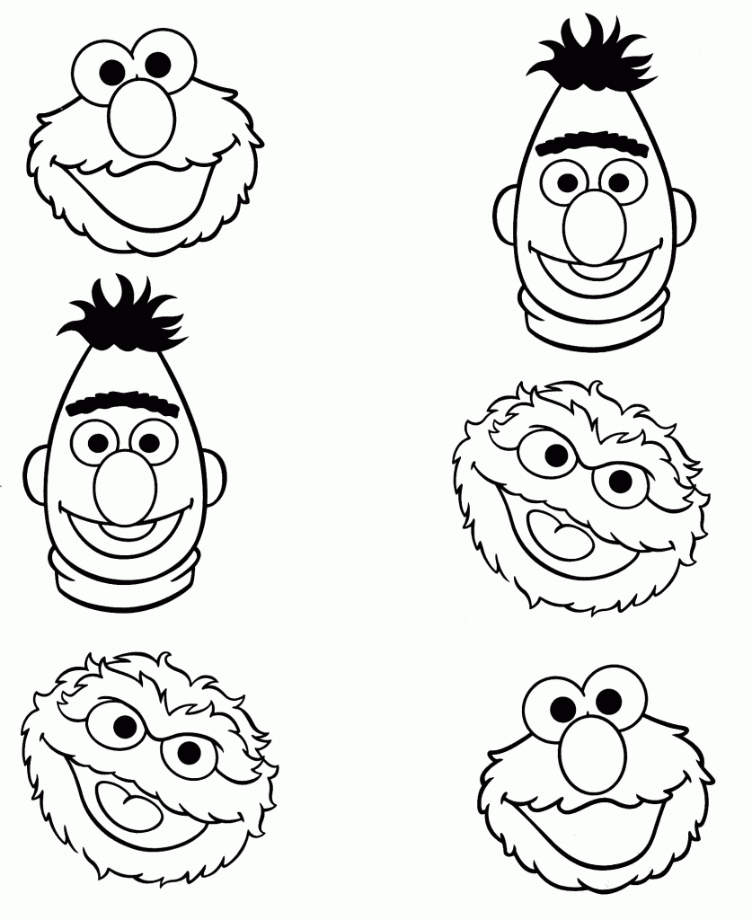 Printable coloring pages sesame street coloring pages sesame street characters elmo coloring pages