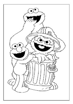 Engage learn and color with sesame street printable collection for kids