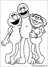 Sesame street coloring pages on coloring