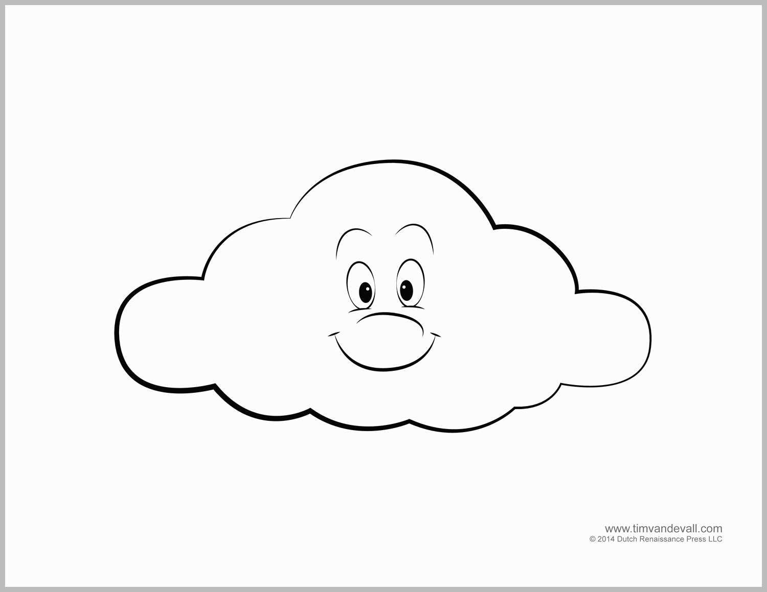 Amazing photo of cloud coloring page