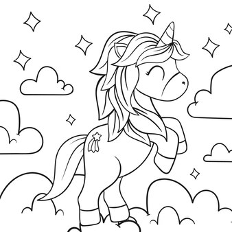 Page clouds coloring page printable images