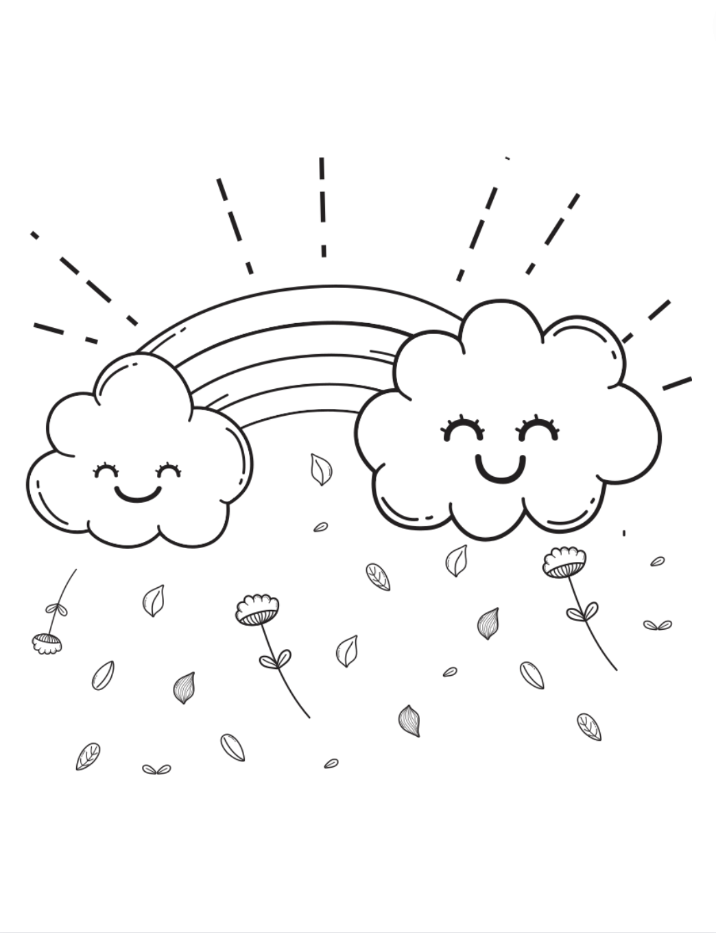 Free rainbow coloring pages more âðâ