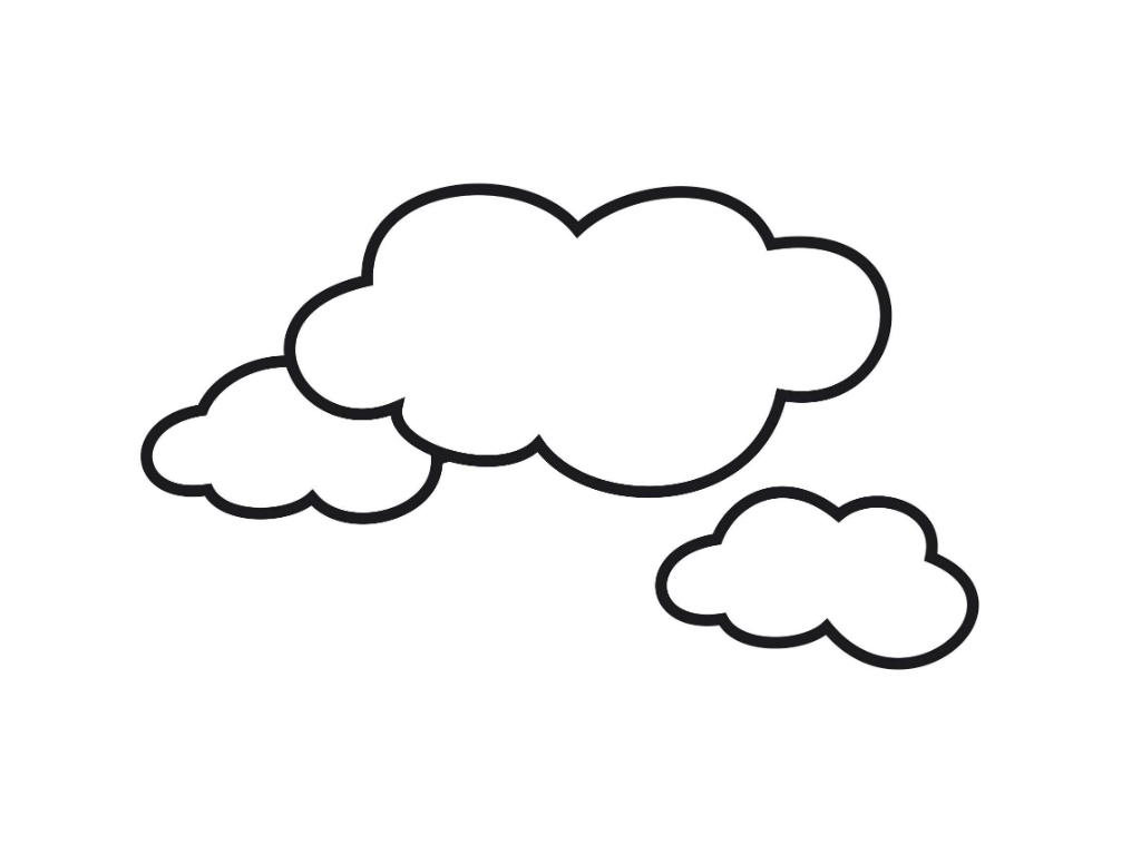 Free printable cloud coloring pages for kids