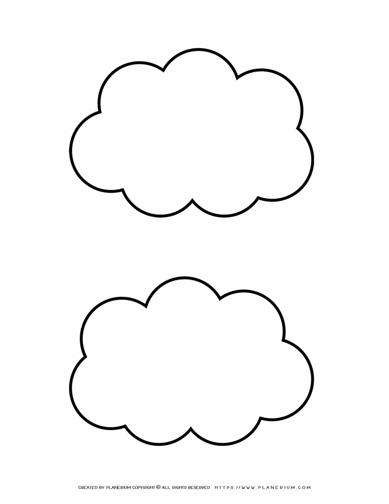 Two clouds