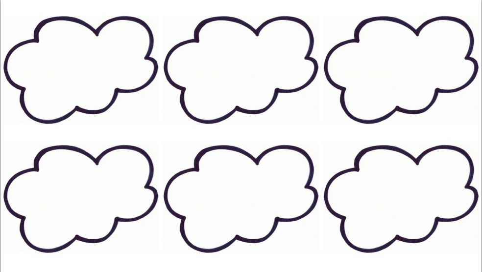Cloud template free printable