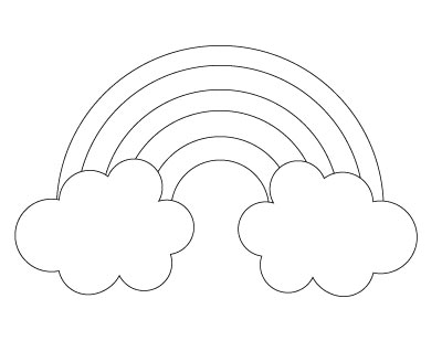 Free free printable rainbow templates