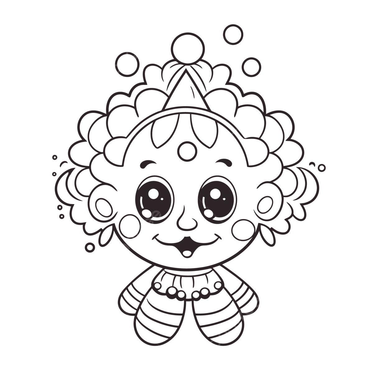 The clown coloring pages to print for free outline sketch drawing vector wing drawing ring drawing clown drawing png and vector with transparent background for free download