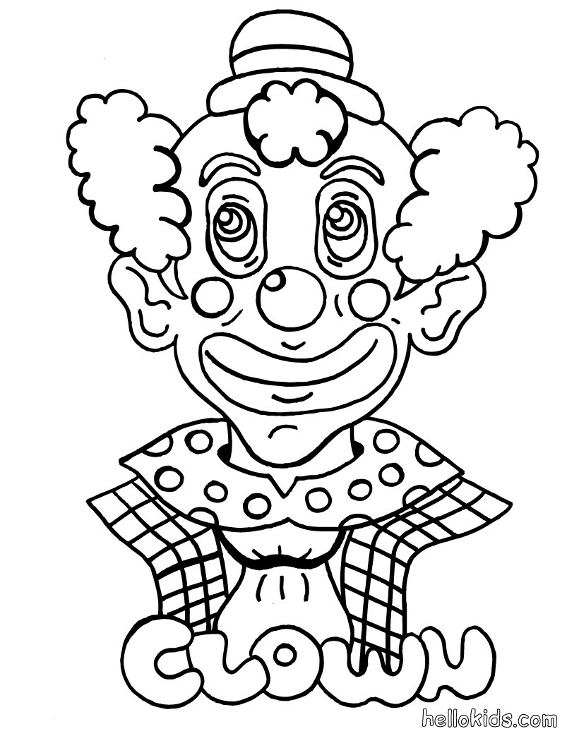 Clown coloring pages