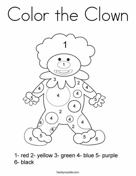 Free fun clown printables