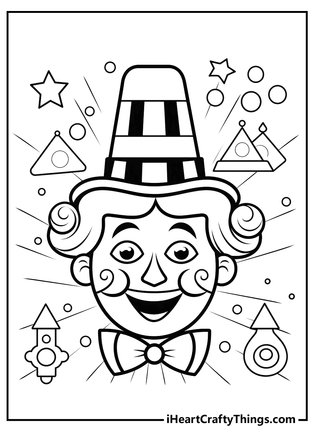 Circus coloring pages free printables