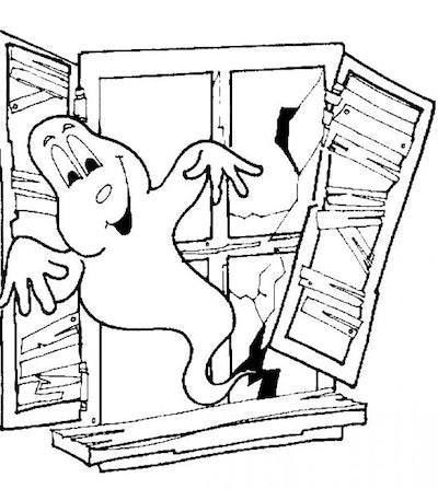 Cutest free ghost coloring pages you can print from home