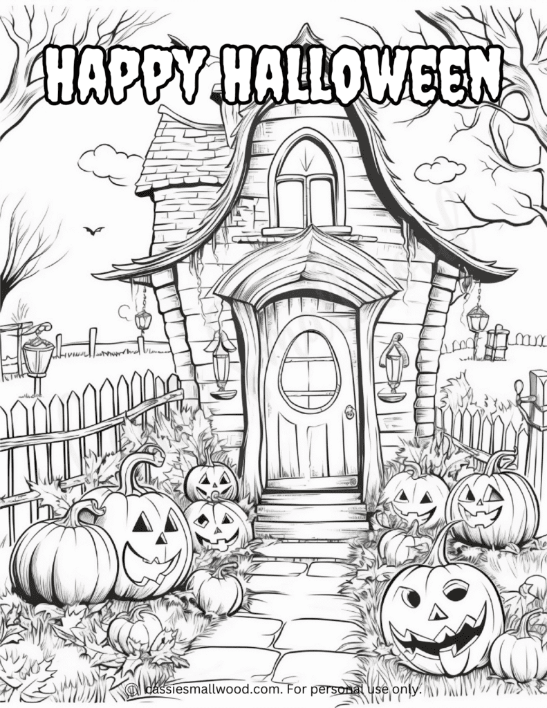 Awesome halloween coloring pages