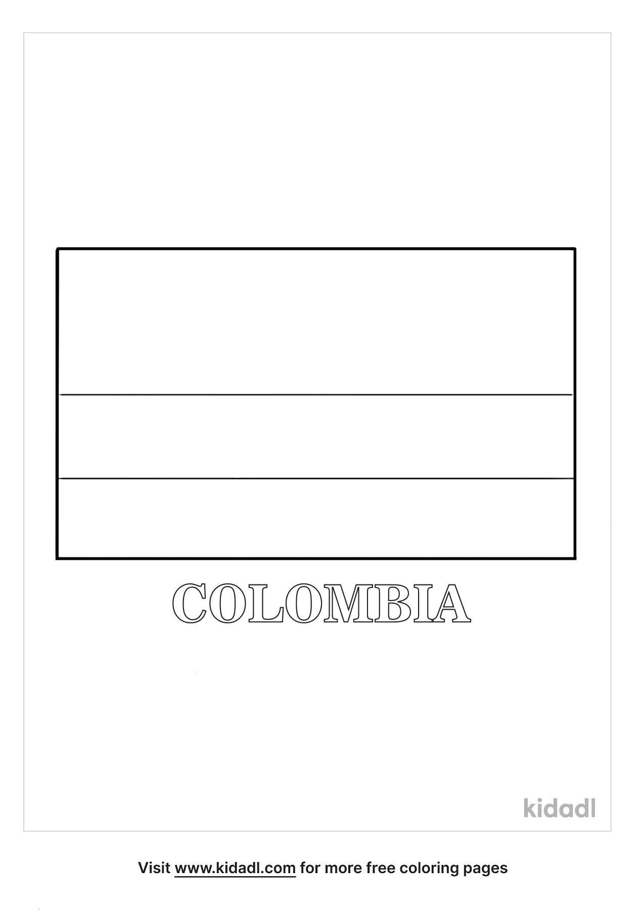 Free colombia flag coloring page coloring page printables