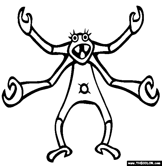 Onsters online coloring pages