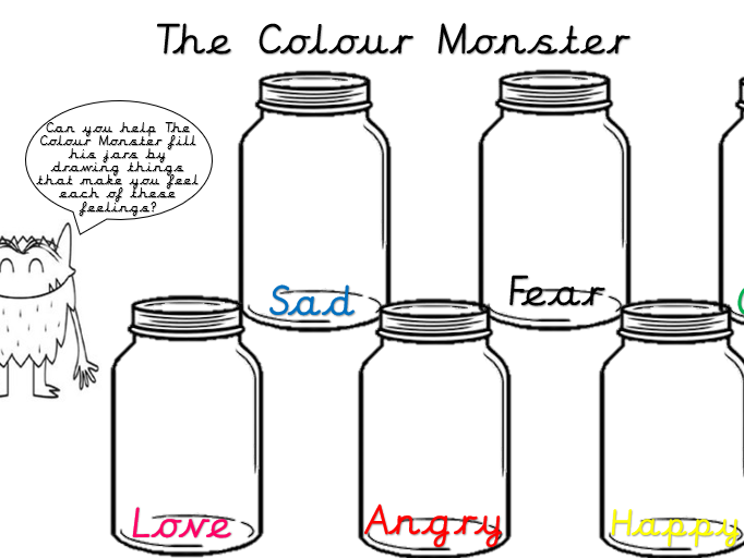 The colour monster activity teaching resources
