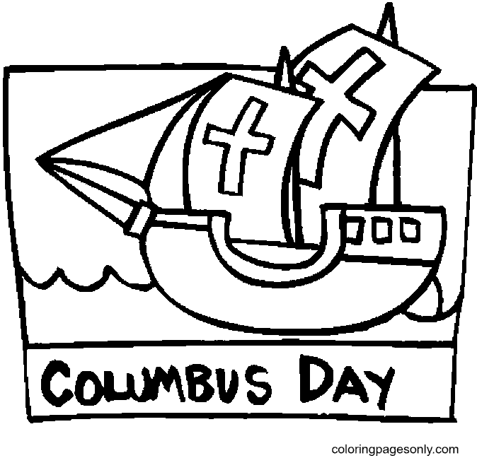 Columbus day coloring pages printable for free download