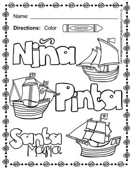 Columbus day coloring pages christopher columbus worksheets columbus day coloring pages