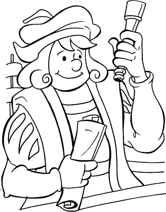 Columbus with all his new findings coloring page download free columbus with all his new findings coloring page for kids best coloring pages