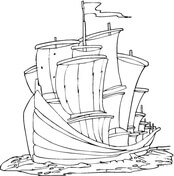 Columbus day coloring pages free coloring pages