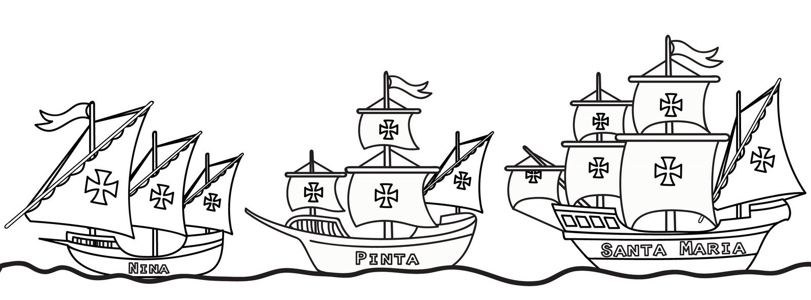Columbus day coloring pages