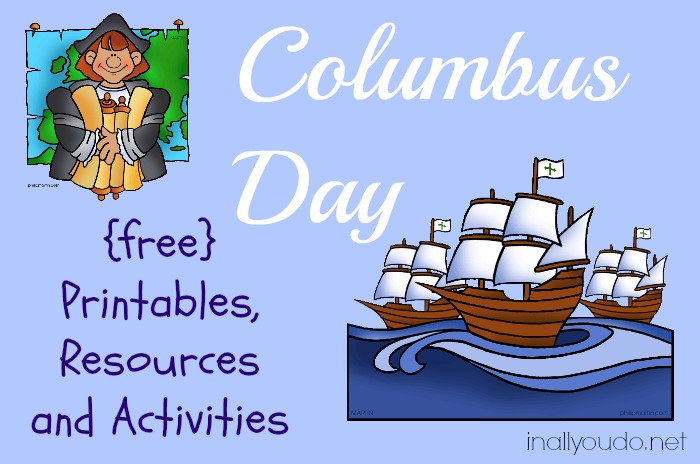 Free columbus day printables and resources â in all you do