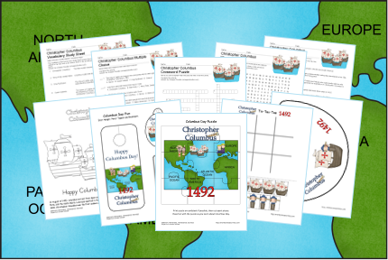 Columbus day printables